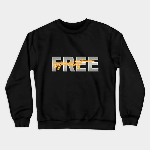 Free spirit (orange) Crewneck Sweatshirt by Sinmara